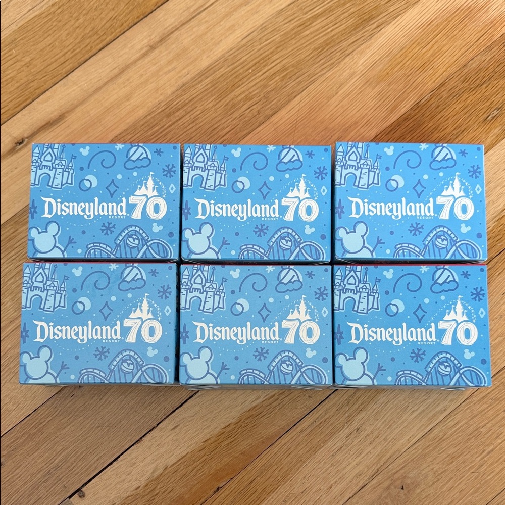 NIB bundle of 6 Disneyland 70th Anniversary Blue Boxes